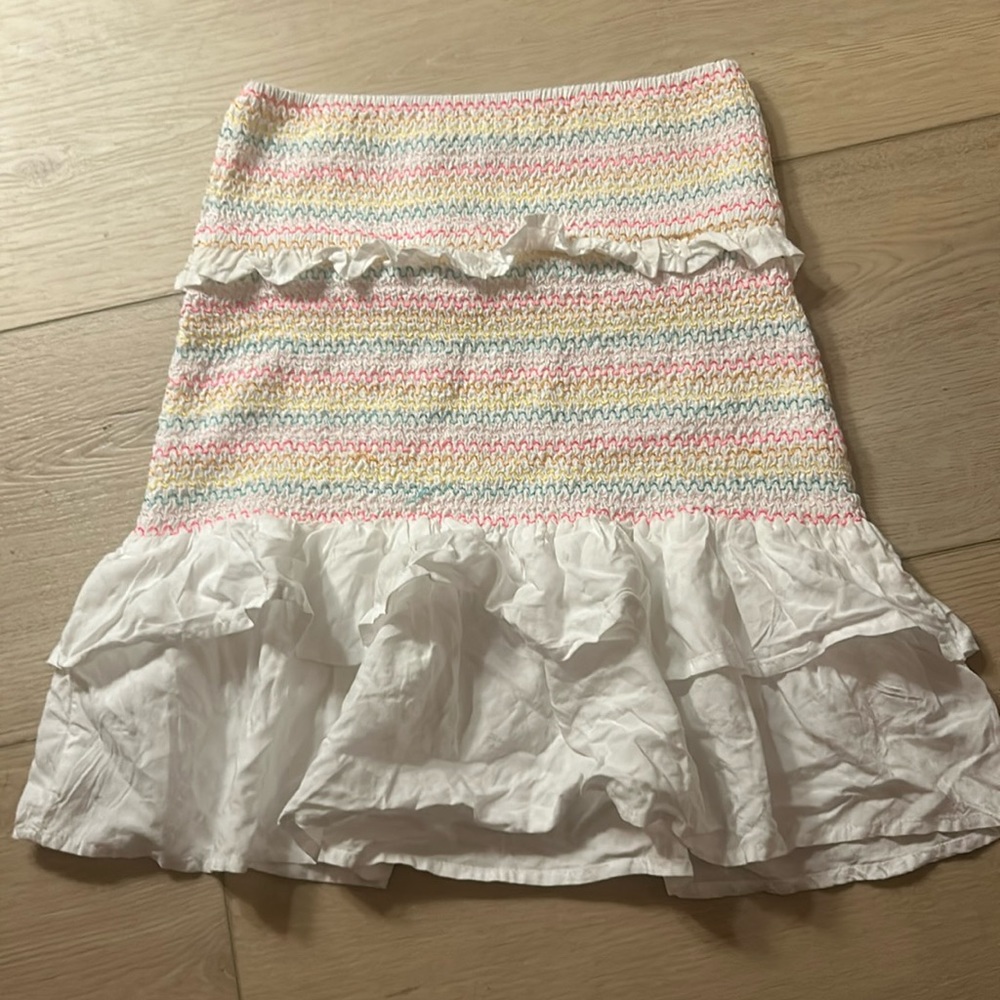 Knitted skirt / strapless top